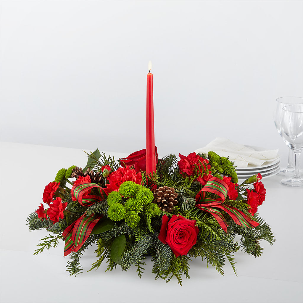 By the Candlelight Centerpiece – VIVA'S FLOWER SHOP, Framingham MA