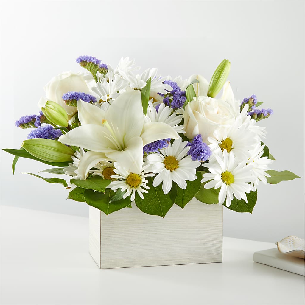Beyond Blue Box Bouquet – VIVA'S FLOWER SHOP, Framingham MA