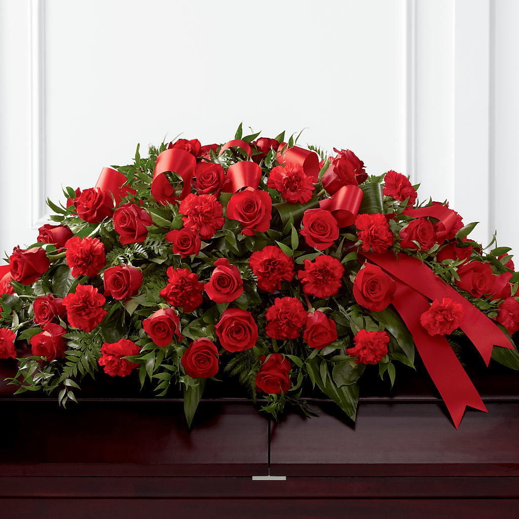 Tribute of Life Casket Spray – VIVA'S FLOWER SHOP, Framingham MA