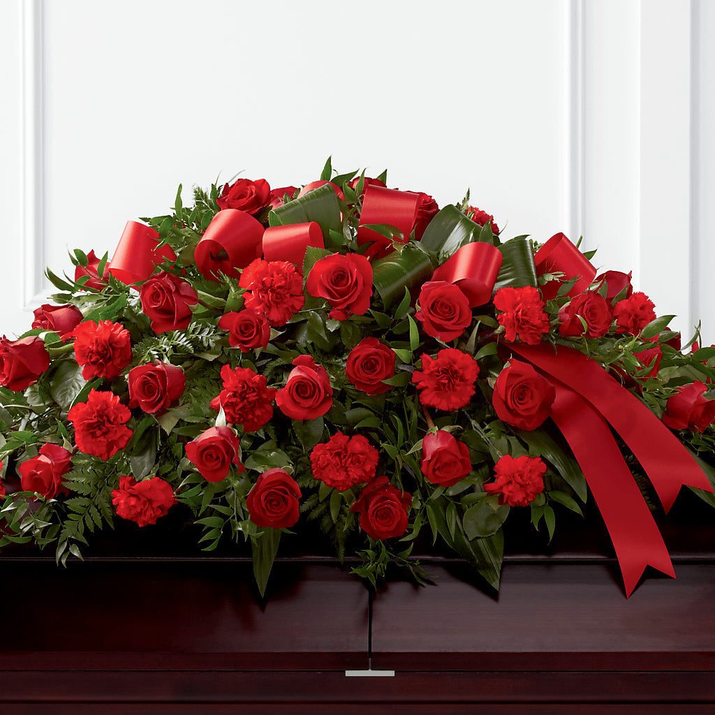 Tribute of Life Casket Spray – VIVA'S FLOWER SHOP, Framingham MA