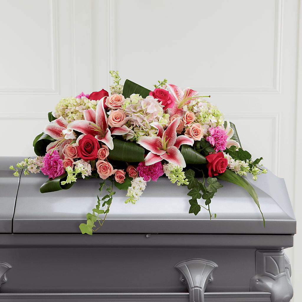 Splendid Grace Casket Spray – VIVA'S FLOWER SHOP, Framingham MA