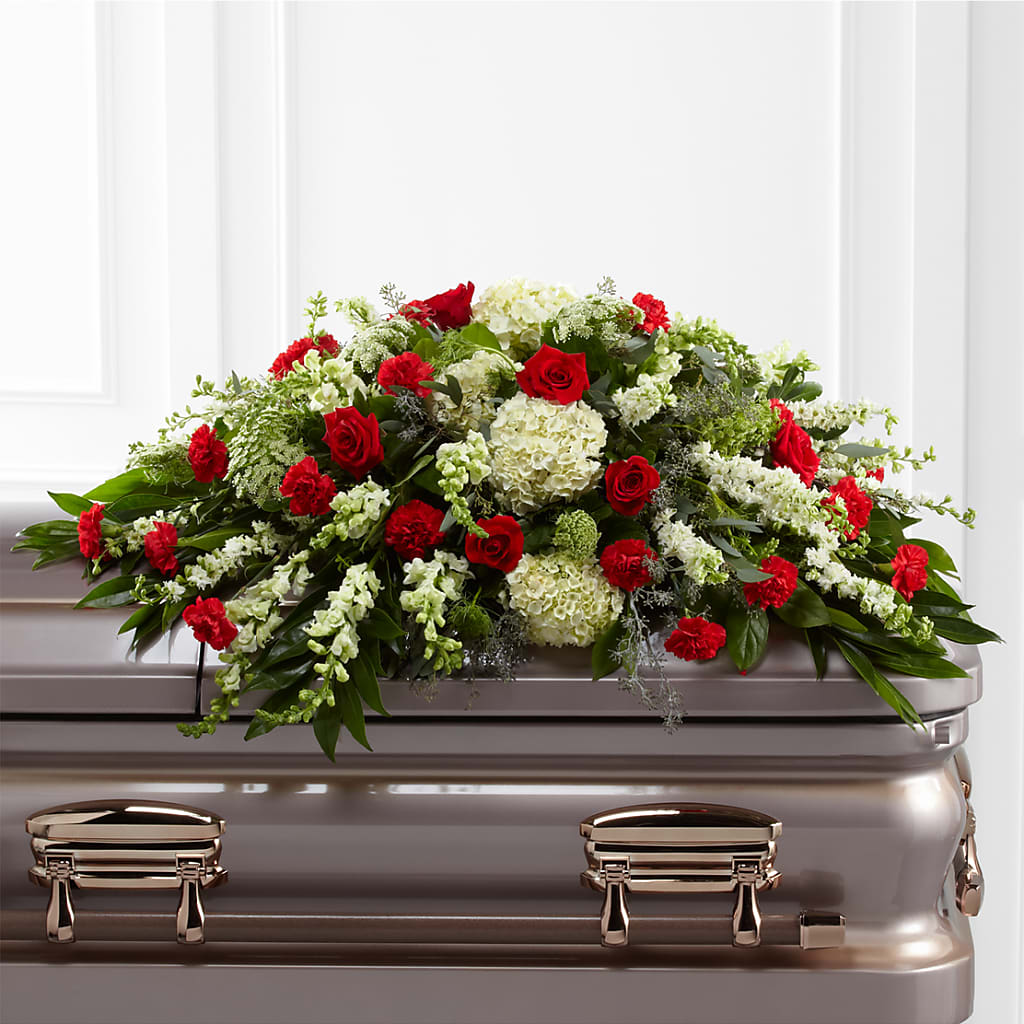 Sincerity Casket Spray – VIVA'S FLOWER SHOP, Framingham MA