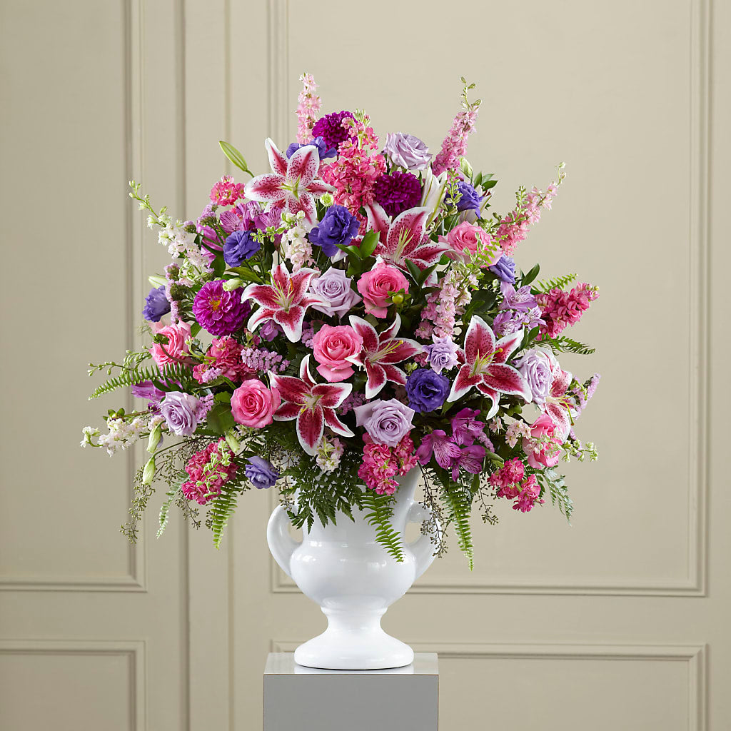 Peaceful Tribute Arrangement – VIVA'S FLOWER SHOP, Framingham MA