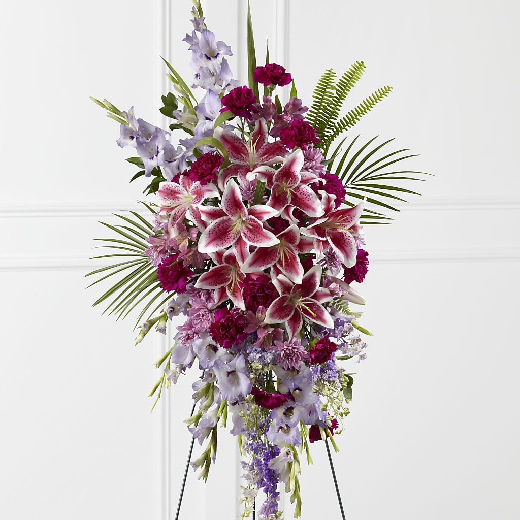 Tender Touch Standing Spray – VIVA'S FLOWER SHOP, Framingham MA