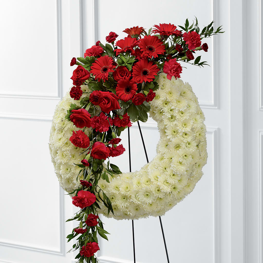 Graceful Tribute Wreath – VIVA'S FLOWER SHOP, Framingham MA