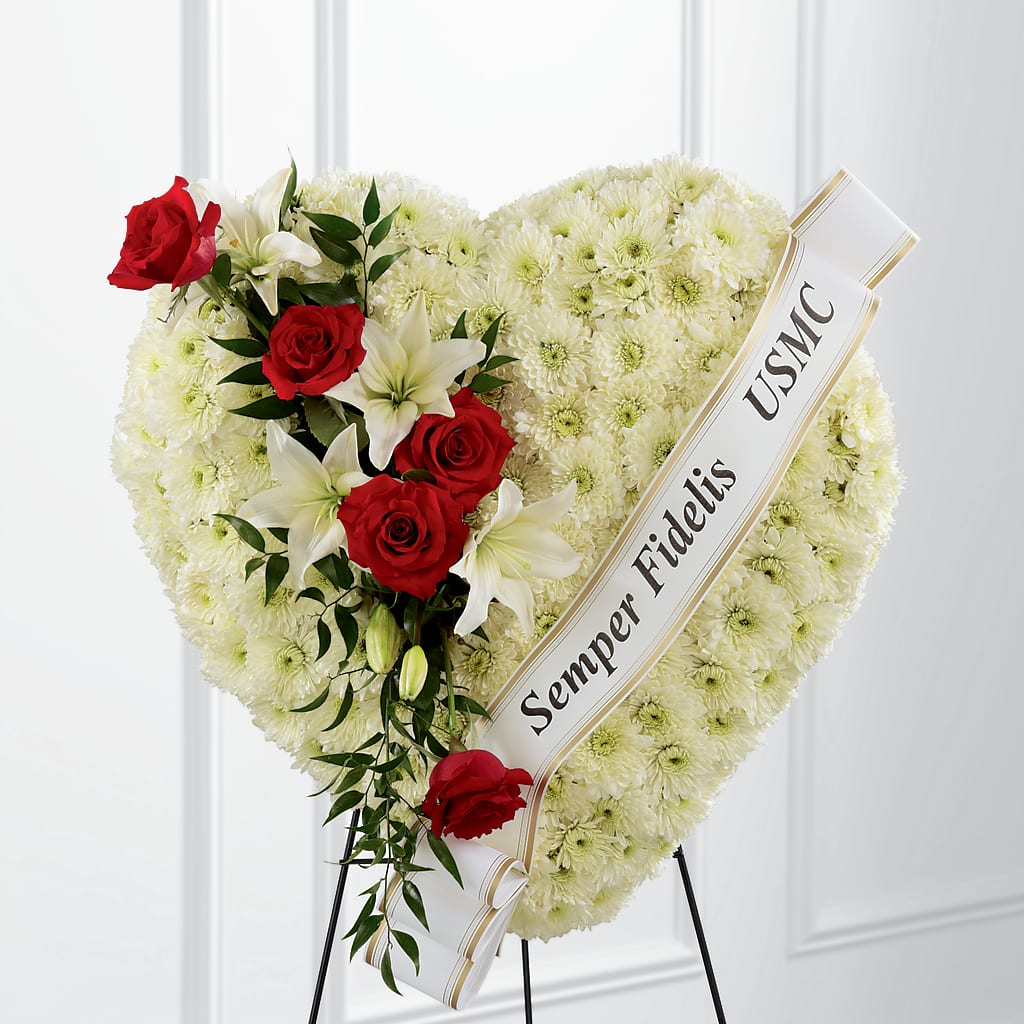 Heartfelt Hero Standing Heart – VIVA'S FLOWER SHOP, Framingham MA