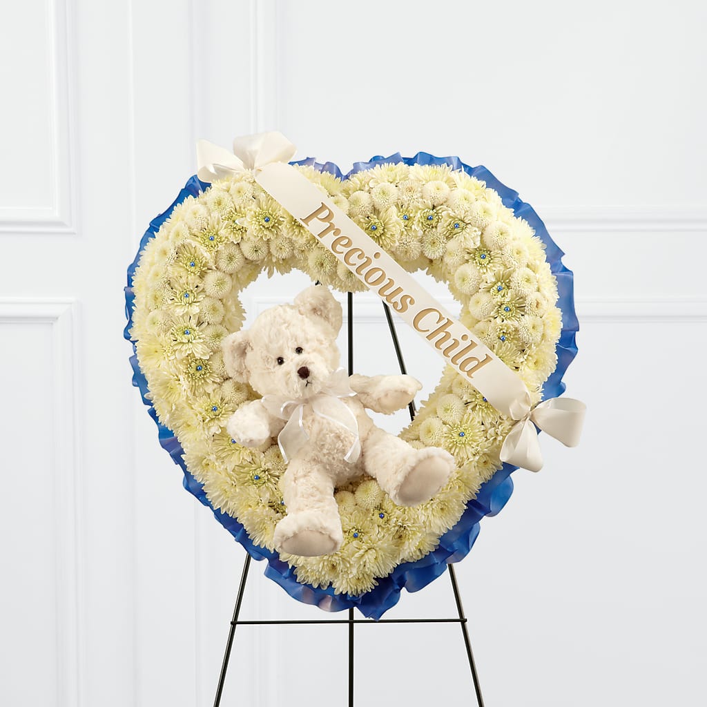 Precious Child Standing Heart – VIVA'S FLOWER SHOP, Framingham MA