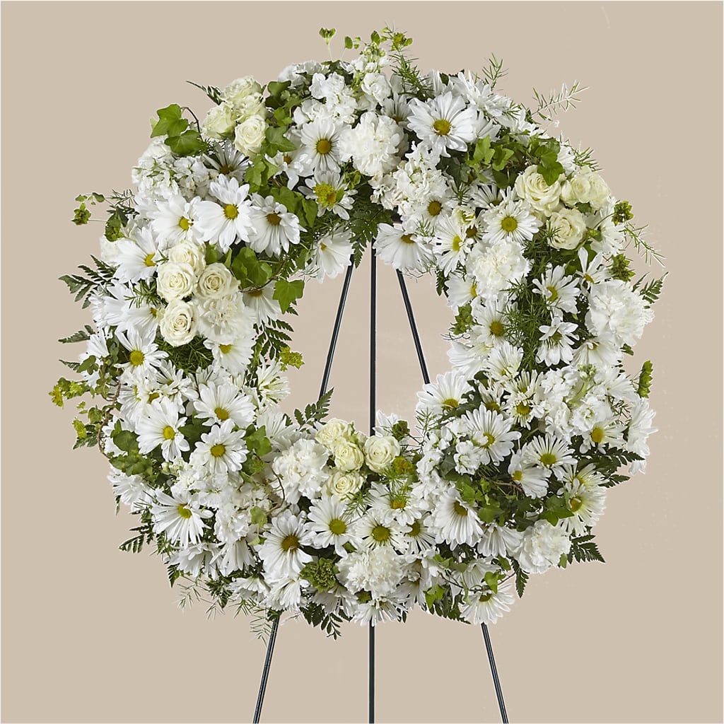 Faithful Wishes Wreath – VIVA'S FLOWER SHOP, Framingham MA