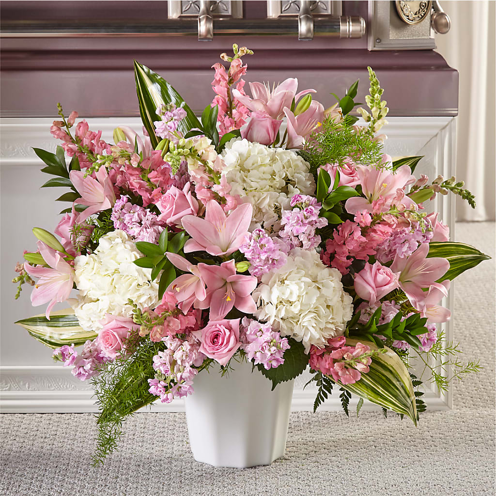 Simply Serene Floor Basket – VIVA'S FLOWER SHOP, Framingham MA