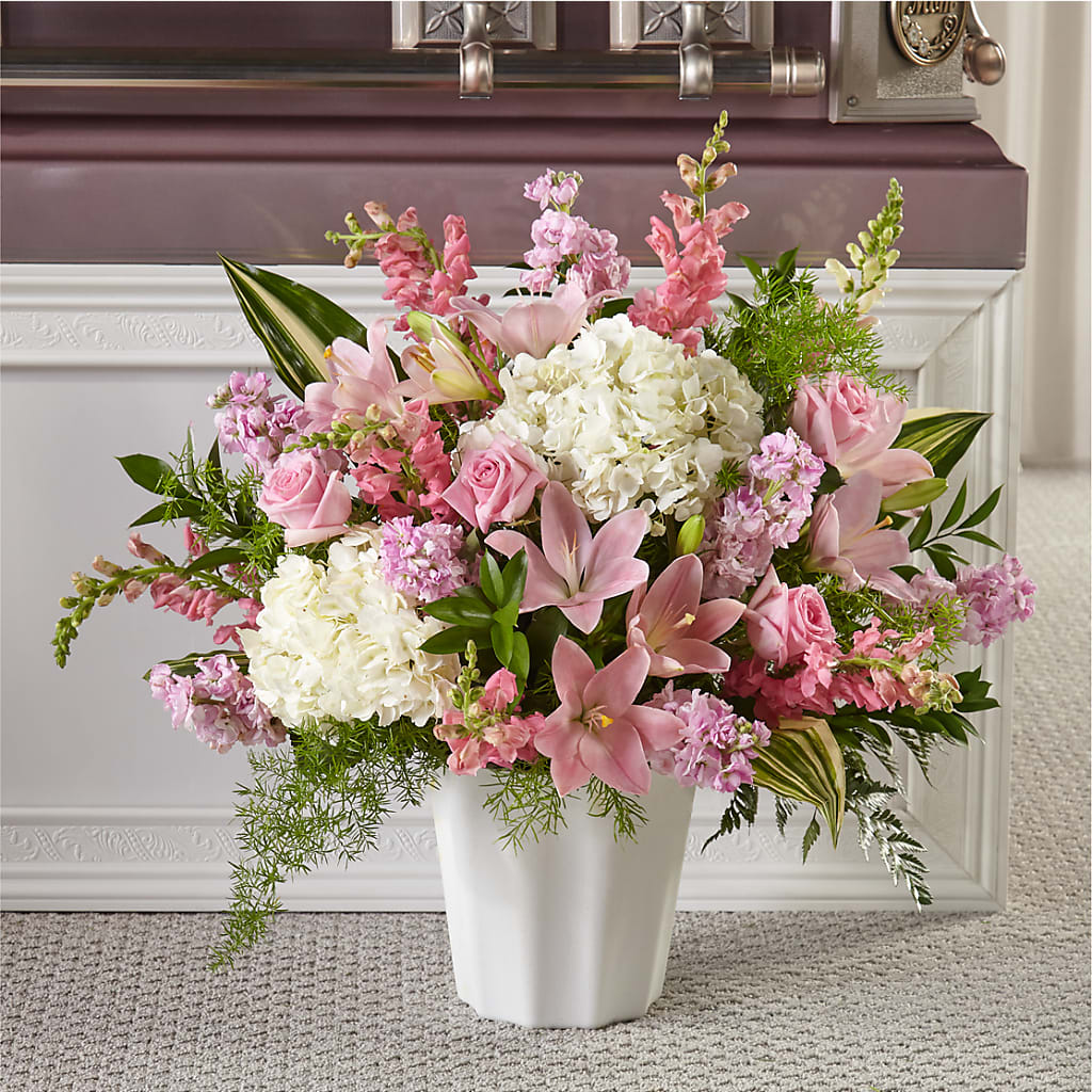 Simply Serene Floor Basket – VIVA'S FLOWER SHOP, Framingham MA