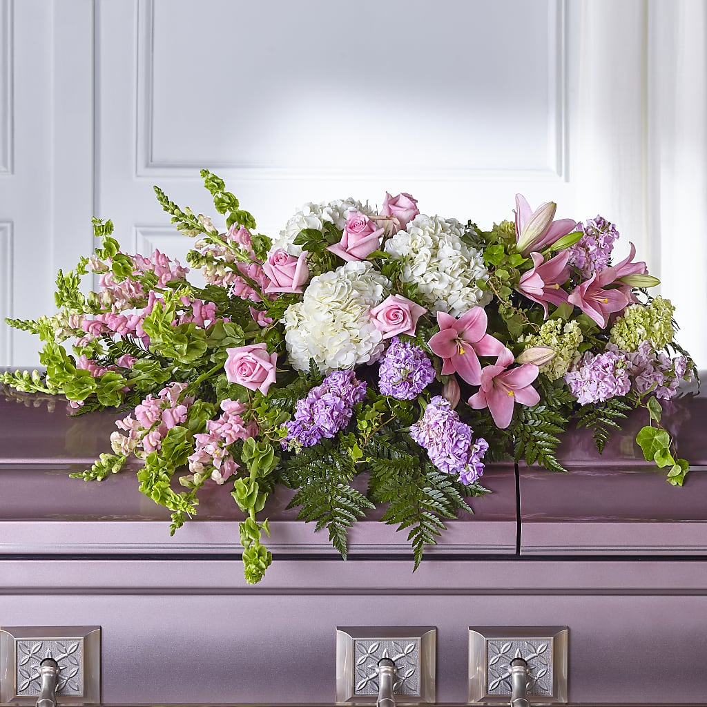 Life's Gratitude Casket Spray – VIVA'S FLOWER SHOP, Framingham MA