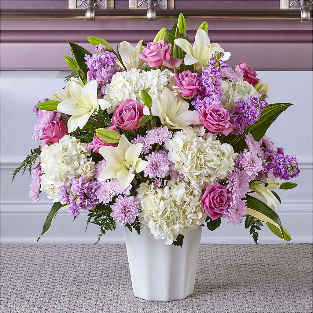 Heaven Sent Floor Basket – VIVA'S FLOWER SHOP, Framingham MA