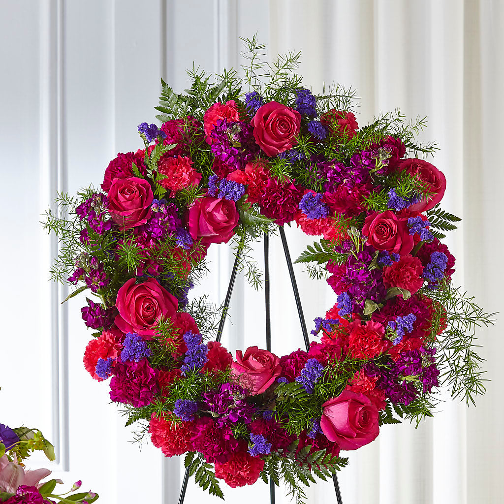 Calming Colors Wreath – VIVA'S FLOWER SHOP, Framingham MA