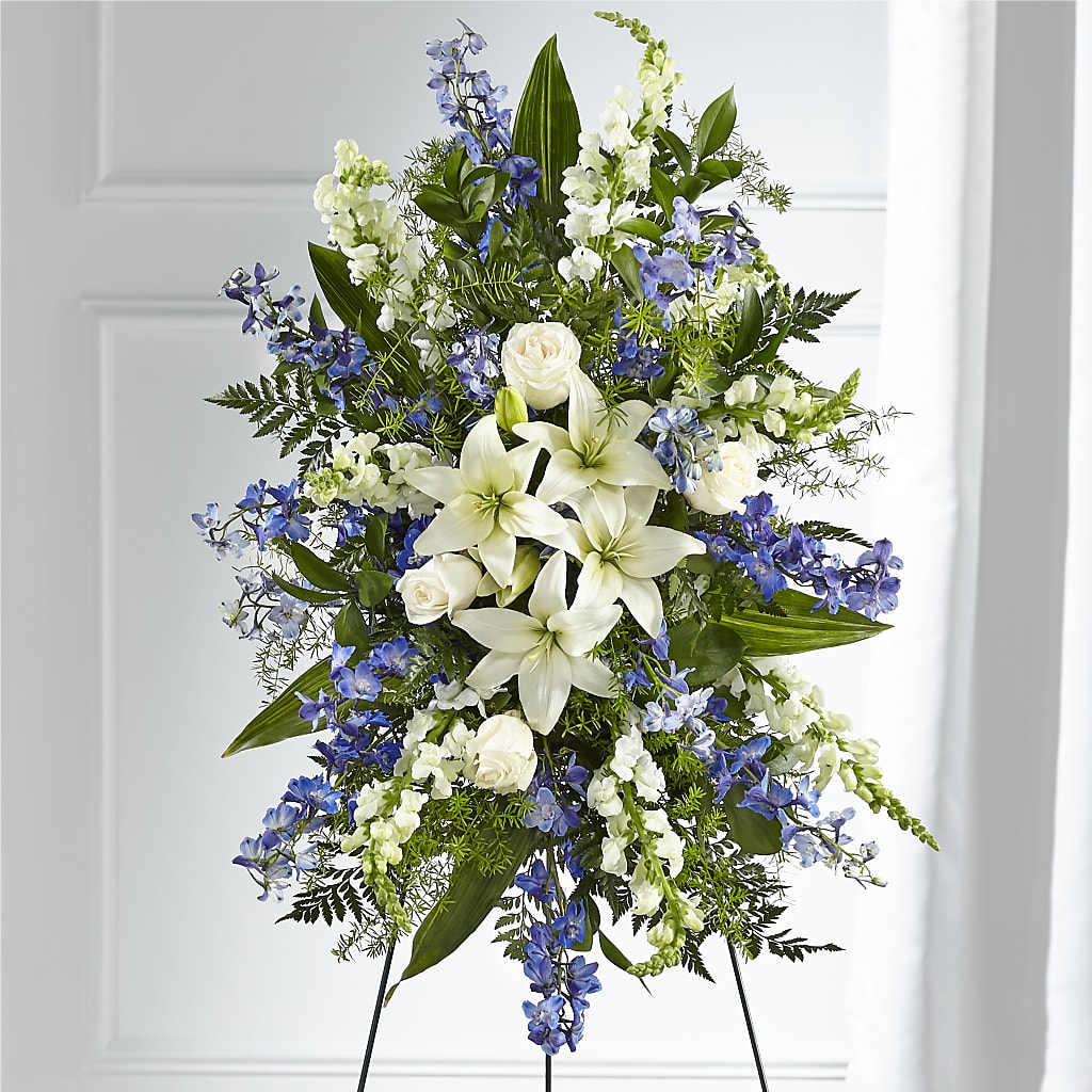 Faithful Friend Standing Spray – VIVA'S FLOWER SHOP, Framingham MA