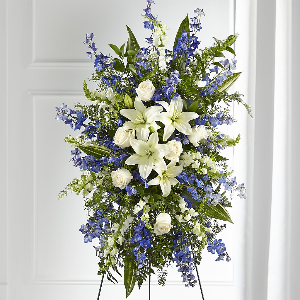 Faithful Friend Standing Spray – VIVA'S FLOWER SHOP, Framingham MA