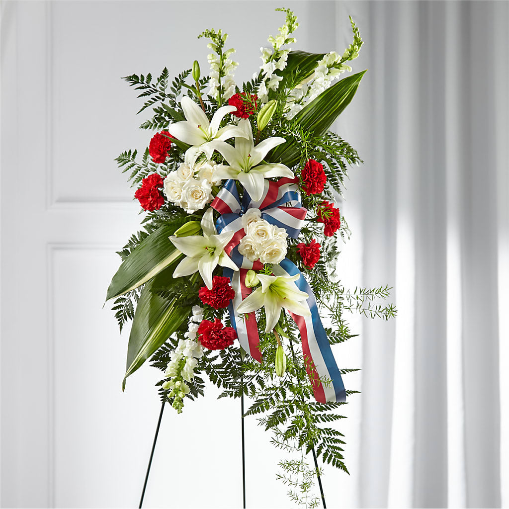 Stars of Life Standing Spray – VIVA'S FLOWER SHOP, Framingham MA