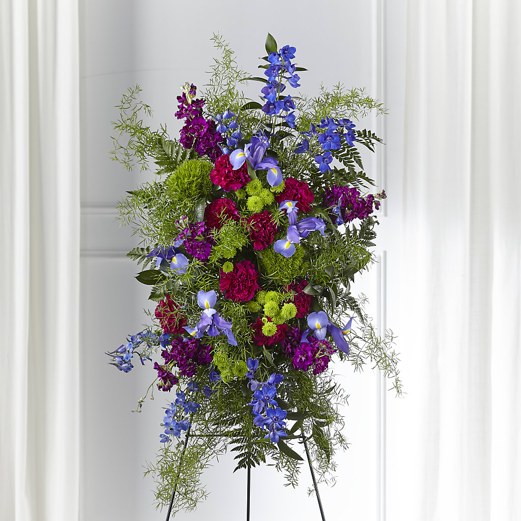 Heavenly Skies Standing Spray – VIVA'S FLOWER SHOP, Framingham MA