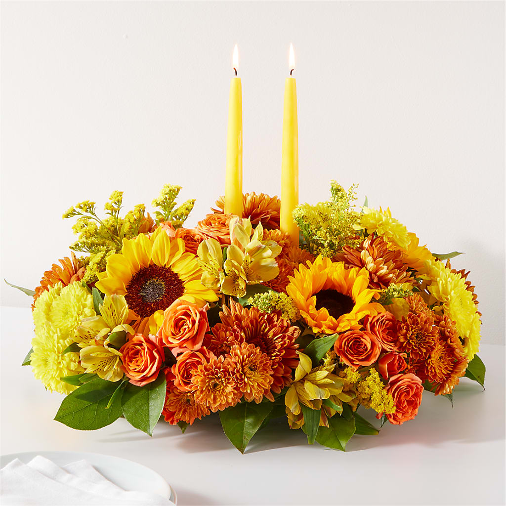 Autumn Harmony Centerpiece – VIVA'S FLOWER SHOP, Framingham MA