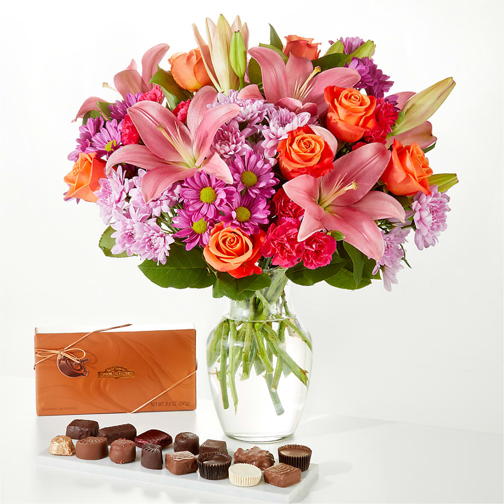 One and Only Bouquet and Chocolate Bundle – VIVA'S FLOWER SHOP, Framingham MA