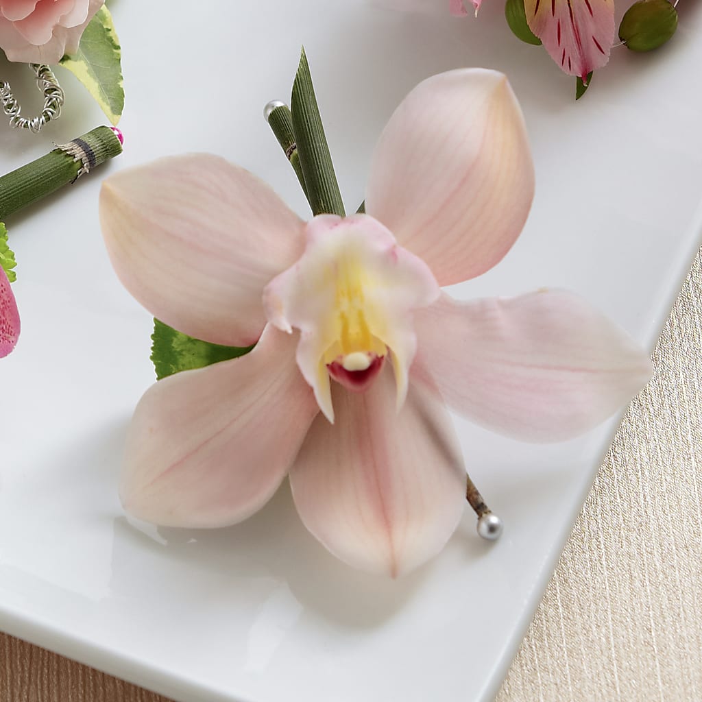 Pink Cymbidium Boutonniere – VIVA'S FLOWER SHOP, Framingham MA