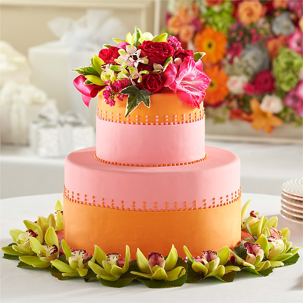 Sweet Citrus Cake Decor – VIVA'S FLOWER SHOP, Framingham MA
