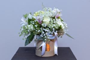 White Petite Bouquet – VIVA'S FLOWER SHOP, Framingham MA