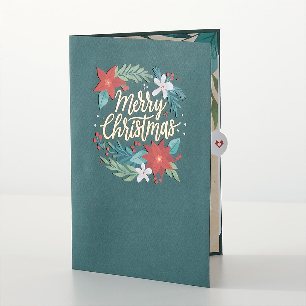 Happiest Holidays Poinsettia and Lovepop Card – VIVA'S FLOWER SHOP, Framingham MA