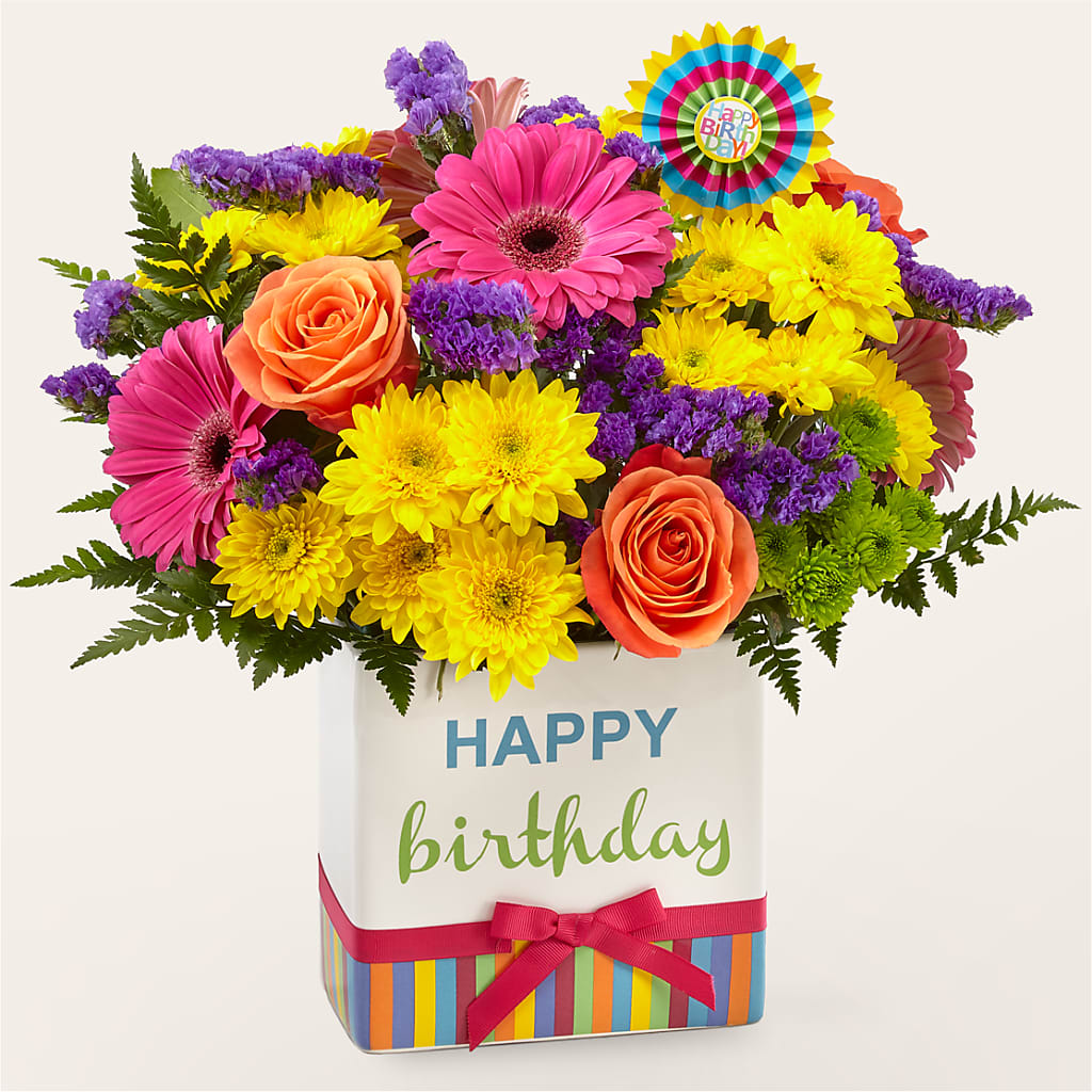 Birthday Brights Bouquet – VIVA'S FLOWER SHOP, Framingham MA