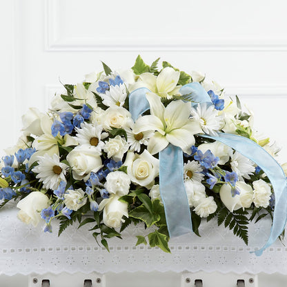 Tender Treasure Casket Spray – VIVA'S FLOWER SHOP, Framingham MA