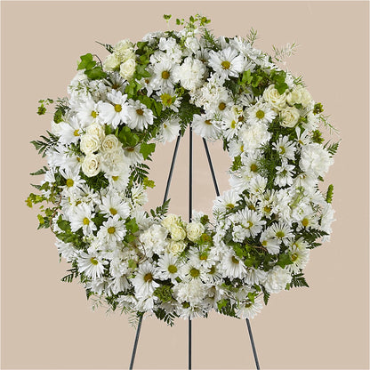 Faithful Wishes Wreath – VIVA'S FLOWER SHOP, Framingham MA