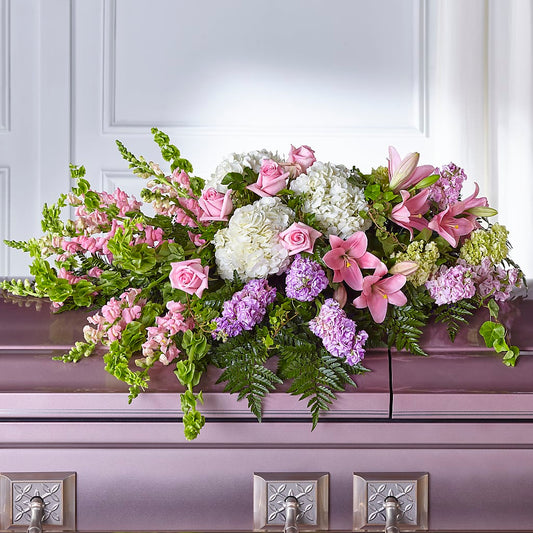 Life's Gratitude Casket Spray – VIVA'S FLOWER SHOP, Framingham MA