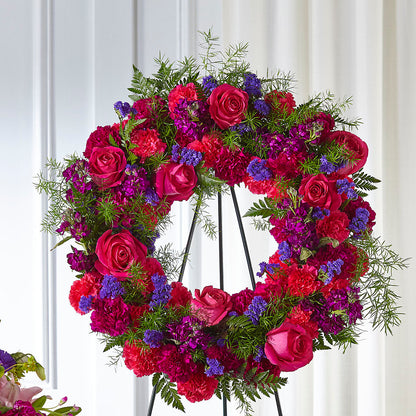 Calming Colors Wreath – VIVA'S FLOWER SHOP, Framingham MA