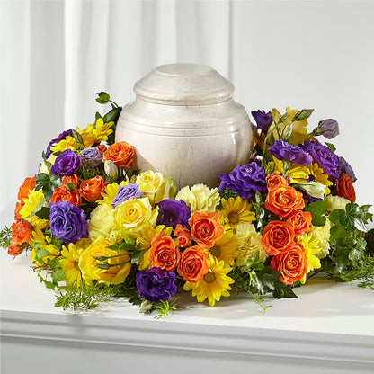 Blossoms of Remembrance Cremation Adornment – VIVA'S FLOWER SHOP, Framingham MA