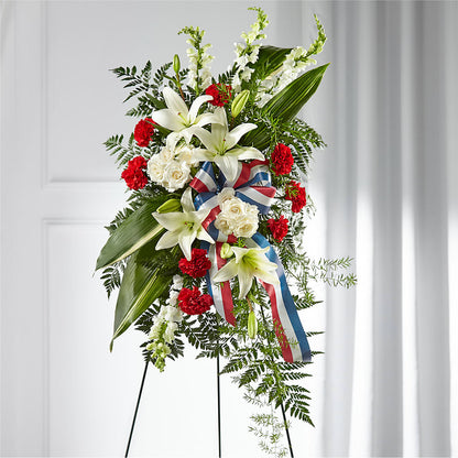 Stars of Life Standing Spray – VIVA'S FLOWER SHOP, Framingham MA